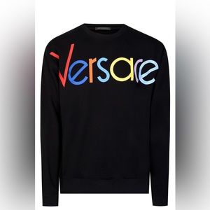 Versace Rainbow Colour Logo Sweatshirt